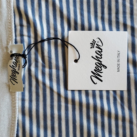 Meghan blue and white stripped long sleeve shirt - Picture 6 of 7